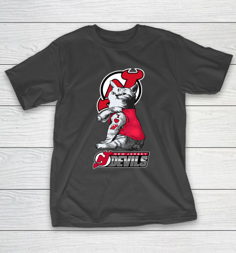NHL My Cat Loves New Jersey Devils Hockey T-Shirt