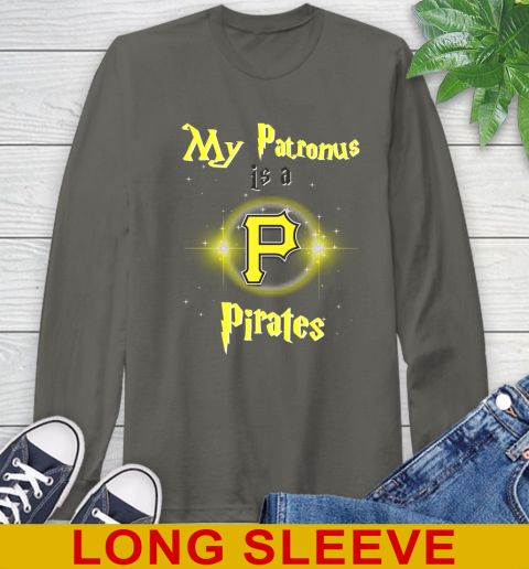 MLB Baseball Harry Potter My Patronus Is A Pittsburgh Pirates Long Sleeve T-Shirt 10