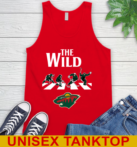 NHL Hockey Minnesota Wild The Beatles Rock Band Shirt Tank Top 5