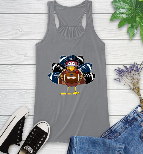 Dallas Cowboys Turkey Thanksgiving Day Racerback Tank 5