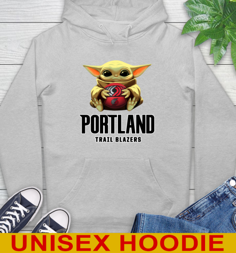 NBA Basketball Portland Trail Blazers Star Wars Baby Yoda Shirt 18