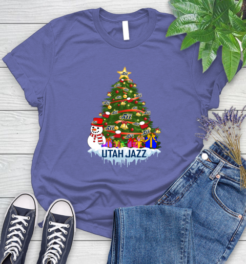 Utah Jazz Merry Christmas NBA Basketball Sports Women's T-Shirt 11