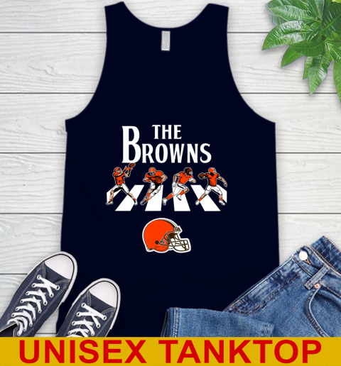 NFL Football Cleveland Browns The Beatles Rock Band Shirt Tank Top 2