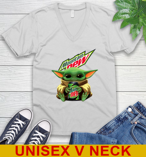 Star Wars Baby Yoda Hugs Mountain Dew Soft Drink Shirt 49