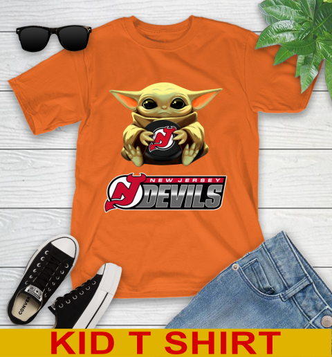 NHL Hockey New Jersey Devils Star Wars Baby Yoda Shirt 107