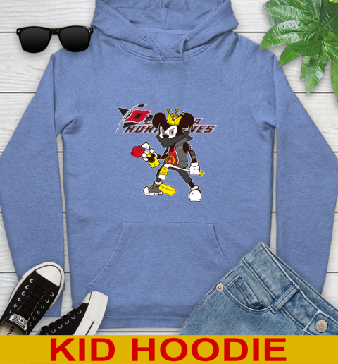Carolina Hurricanes NHL Hockey Mickey Peace Sign Sports Youth Hoodie 12
