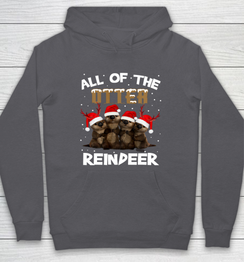 All Of Otter Reindeer Christmas Pajamas Tshirt Xmas Hoodie 4
