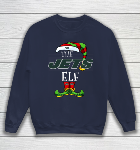 New York Jets Christmas ELF Funny NFL Sweatshirt 2