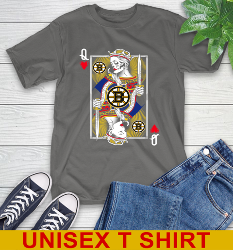 NHL Hockey Boston Bruins The Queen Of Hearts Card Shirt T-Shirt 10