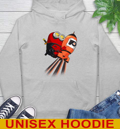 NHL Hockey Philadelphia Flyers Deadpool Minion Marvel Shirt Hoodie 6