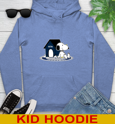 NFL Football Seattle Seahawks Snoopy The Peanuts Movie Shirt Youth Hoodie 12