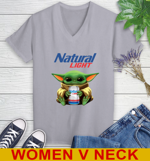 Star Wars Baby Yoda Hugs Natural Light Beer Shirt 81