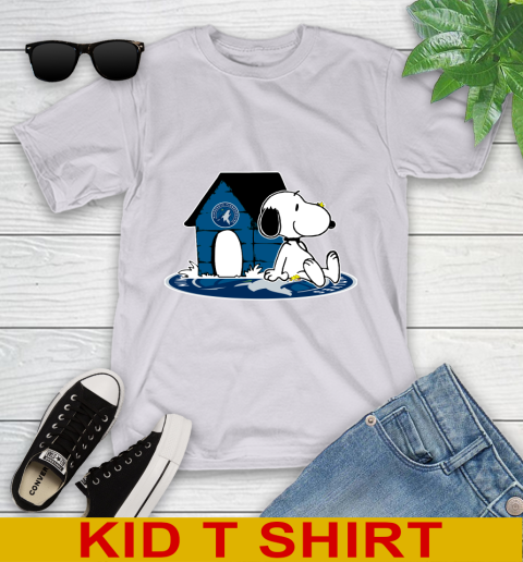 NBA Basketball Minnesota Timberwolves Snoopy The Peanuts Movie Shirt Youth T-Shirt 5