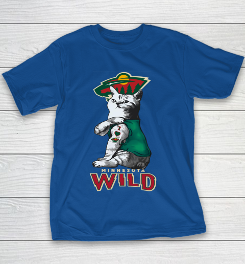 NHL My Cat Loves Minnesota Wild Hockey Youth T Shirt