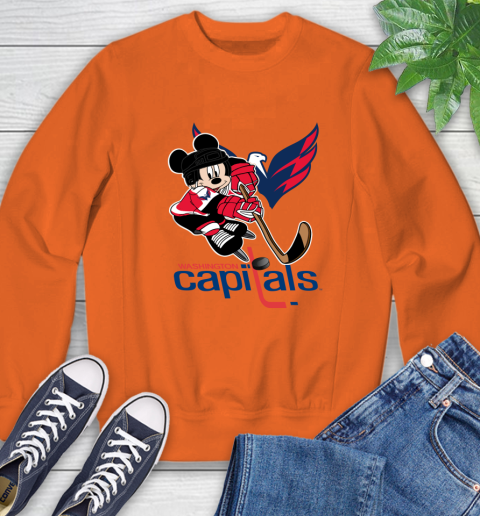 NHL Washington Capitals Mickey Mouse Disney Hockey T Shirt Sweatshirt 4