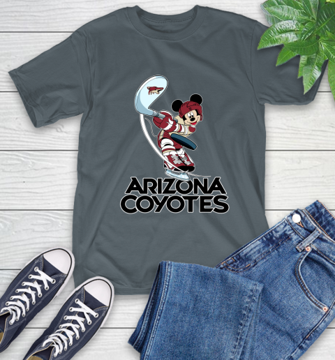 NHL Hockey Arizona Coyotes Cheerful Mickey Mouse Shirt T-Shirt 7