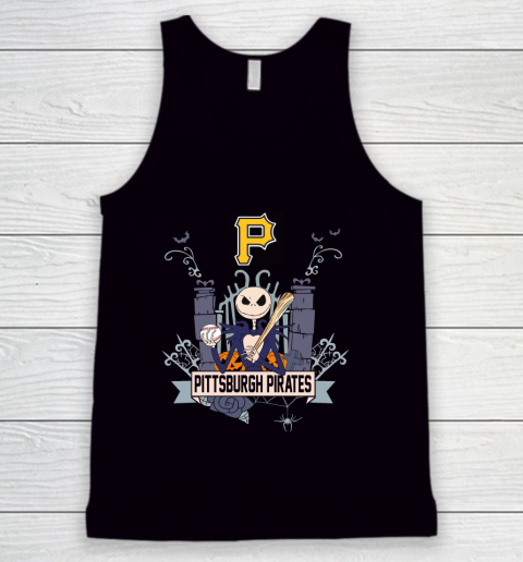 MLB Pittsburgh Pirates Baseball Jack Skellington Halloween Tank Top