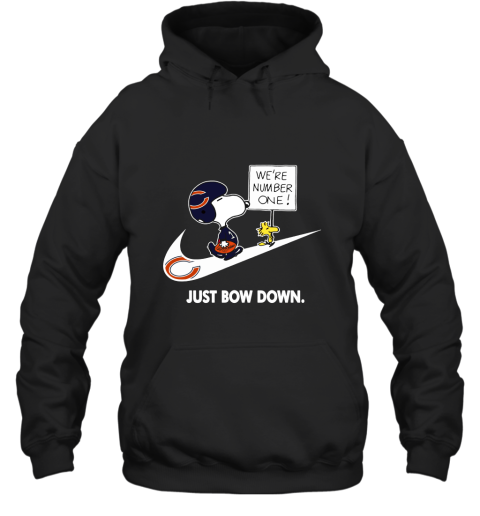 Chicago Bears Are Number One – Just Bow Down Snoopy Hoodie