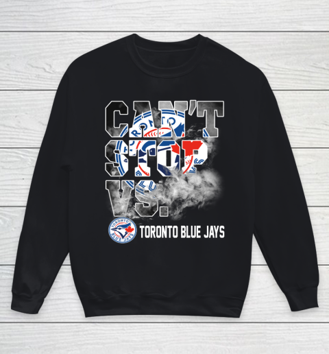 MLB Toronto Blue Jays Baseball Can't Stop Vs Blue Jays Youth Sweatshirt