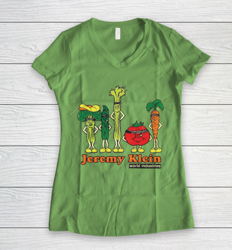 World Industries Shirt Jeremy Klein Skateboard Women's V-Neck T-Shirt 5