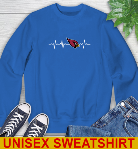 Arizona Cardinals NFL Football Heart Beat Shirt Sweatshirt 11