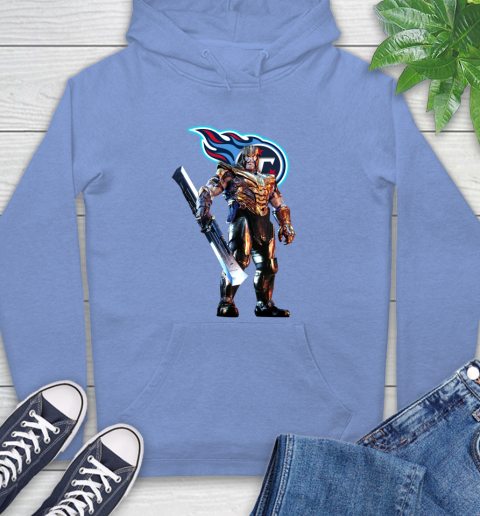 NFL Thanos Gauntlet Avengers Endgame Football Tennessee Titans Hoodie 11
