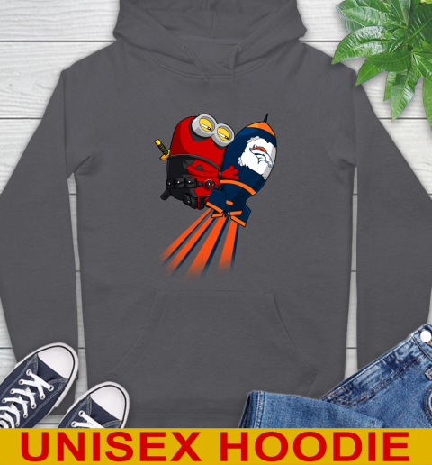 NFL Football Denver Broncos Deadpool Minion Marvel Shirt Hoodie 7