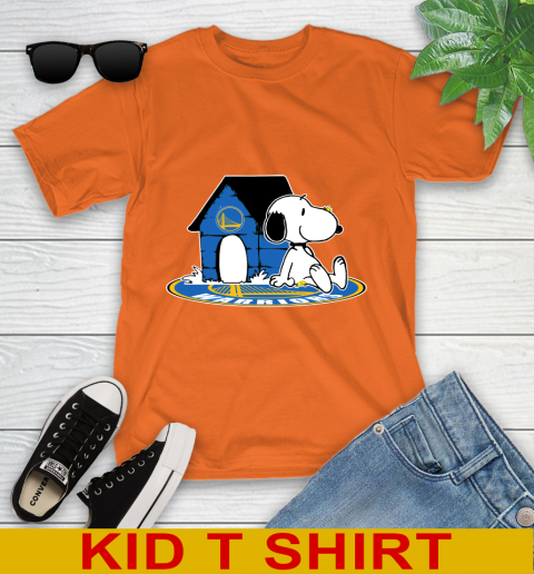 NBA Basketball Golden State Warriors Snoopy The Peanuts Movie Shirt Youth T-Shirt 7