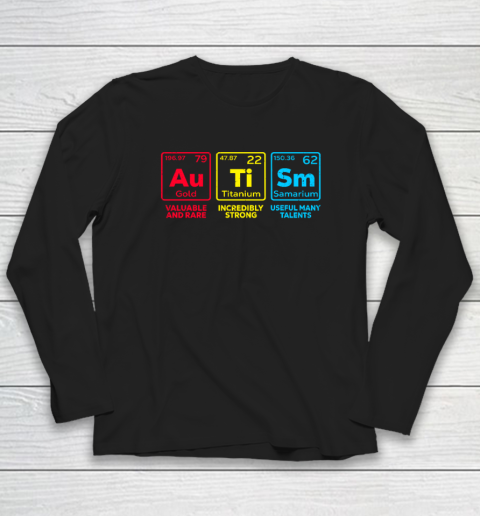 Autism Awareness Elements Periodic Table Long Sleeve T-Shirt