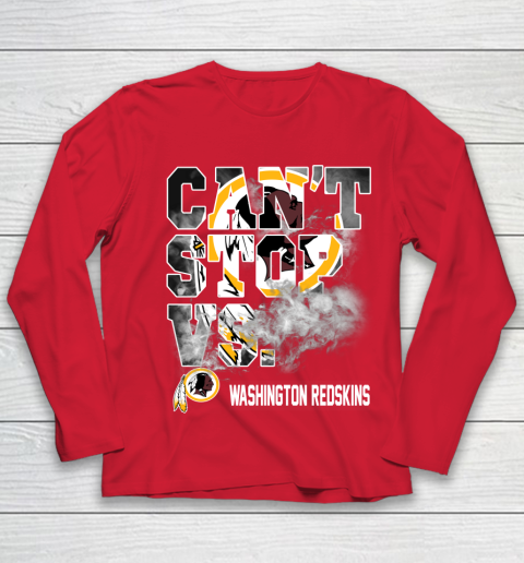 NFL Washington Redskins Can't Stop Vs Youth Long Sleeve 8