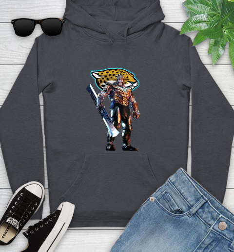 NFL Thanos Gauntlet Avengers Endgame Football Jacksonville Jaguars Youth Hoodie 8