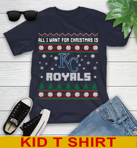 MLB All I Want For Christmas Is Kansas City Royals Baseball Sports 98