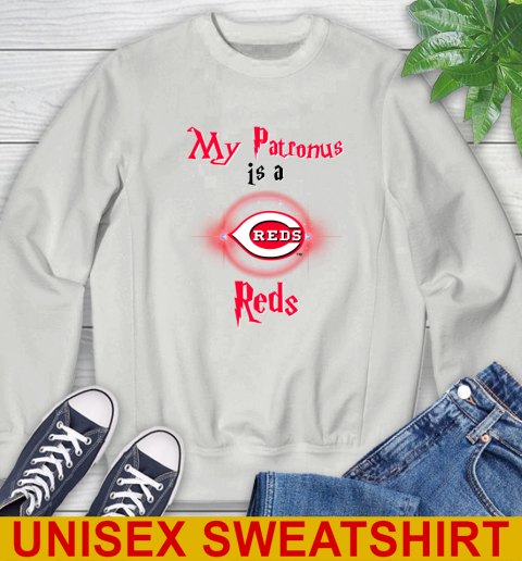 MLB Baseball Harry Potter My Patronus Is A Cincinnati Reds Sweatshirt 5