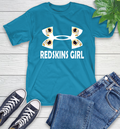 NFL Washington Redskins Girl Under Armour Football Sports T-Shirt 9