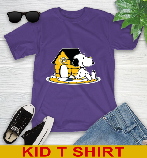 NBA Basketball Indiana Pacers Snoopy The Peanuts Movie Shirt Youth T-Shirt 4