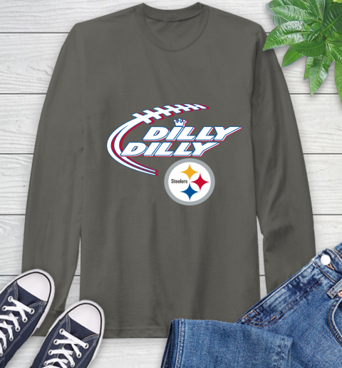 NFL Pittsburgh Steelers Dilly Dilly Football Sports Long Sleeve T
