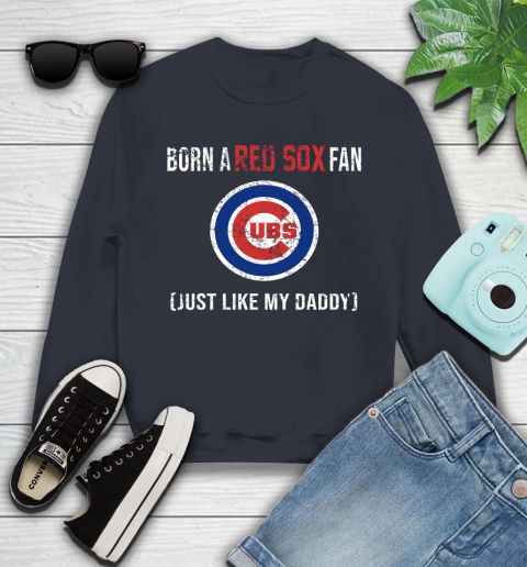 MLB Baseball Chicago Cubs Loyal Fan Just Like My Daddy Shirt Youth Sweatshirt 2