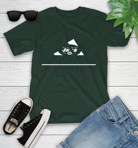 NFL A Badass New York Jets Fan Adidas Football Sports Youth T-Shirt 5