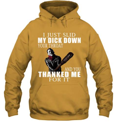 egns i just slid my dick down your throat the walking dead shirts hoodie 23 front gold