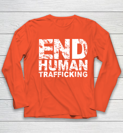 End Human Trafficking Shirt Youth Long Sleeve 3