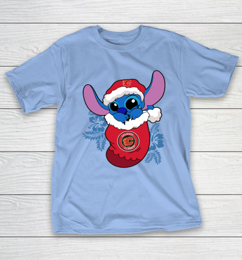 Calgary Flames Christmas Stitch In The Sock Funny Disney NHL T-Shirt 11