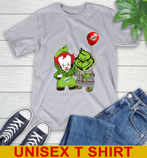 Miami Dolphins Baby Pennywise Grinch Christmas NFL Football T-Shirt 6