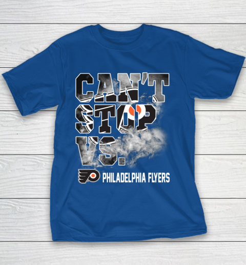 NHL Philadelphia Flyers Hockey Can't Stop Vs Youth T-Shirt 6