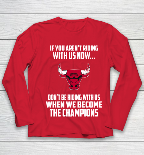 NBA Chicago Bulls Basketball We Become The Champions Youth Long Sleeve 8