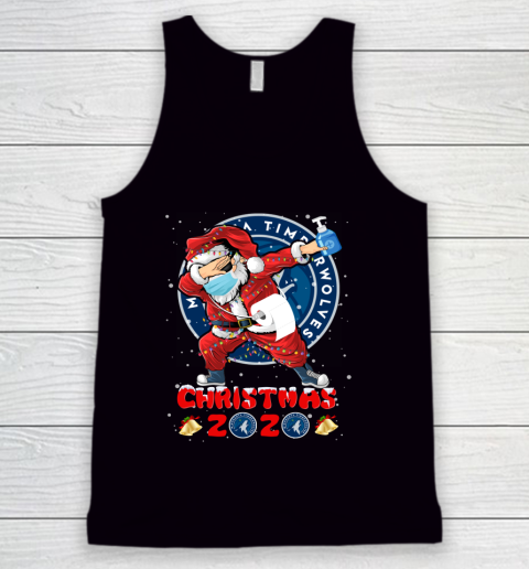 Minnesota Timberwolves Funny Santa Claus Dabbing Christmas 2020 NBA Tank Top