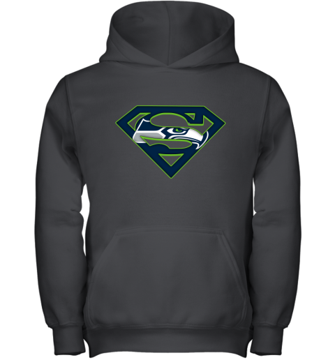 We Are Undefeatable The Seattle Seahawks x Superman NFL Youth Hoodie