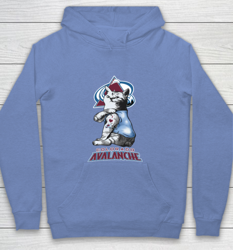 NHL My Cat Loves Colorado Avalanche Hockey Youth Hoodie 8
