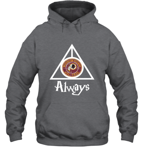 Always Love The Washington Redskins x Harry Potter Mashup NFL y9kw always love the washington redskins x harry potter hoodie 23 front dark heather