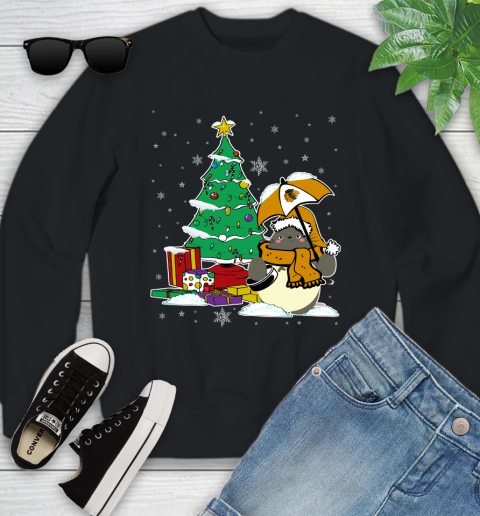 Chicago Blackhawks NHL Hockey Cute Tonari No Totoro Christmas Sports Youth Sweatshirt