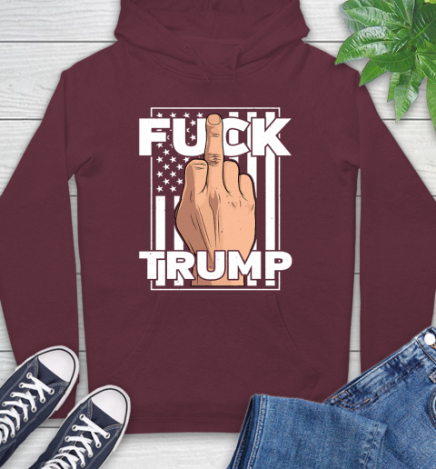 Fuck Trump Middle Finger Anti Republican T Shirt 18
